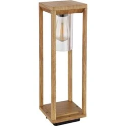 Globo Außenleuchte Candela 1-flammig Holzoptik 150 X 150 X 500 Mm -Angebote Licht Welt Store 9007371424962 3749 S 03