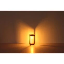 Globo Außenleuchte Candela 1-flammig Holzoptik 150 X 150 X 500 Mm -Angebote Licht Welt Store 9007371424962 3749 S 06