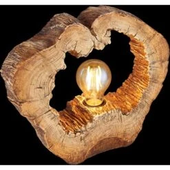 Globo Tischlampe Vinzenz 1-flammig Holzoptik 305 X 85 X 255 Mm -Angebote Licht Welt Store 9007371426706 3749 S 02