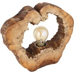 Globo Tischlampe Vinzenz 1-flammig Holzoptik 305 X 85 X 255 Mm -Angebote Licht Welt Store 9007371426706 3749 S 03