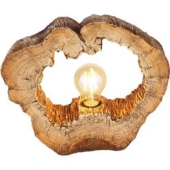 Globo Tischlampe Vinzenz 1-flammig Holzoptik 305 X 85 X 255 Mm -Angebote Licht Welt Store 9007371426706 3749 S 04