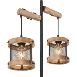 Globo Stehlampe Jeanie 2-flammig Schwarz Matt 610 X 240 X 1500 Mm -Angebote Licht Welt Store 9007371429769 3749 CU 02