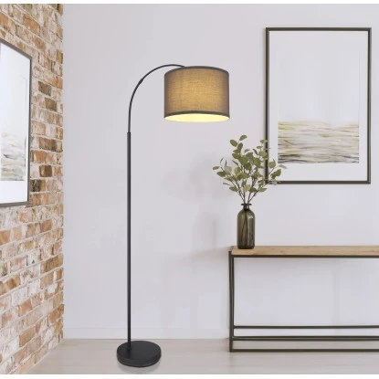 Globo Stehlampe Nathan 1-flammig Schwarz Matt 620 X 350 X 1600 Mm 1 Globo Stehlampe Nathan 1-flammig Schwarz Matt 620 X 350 X 1600 Mm