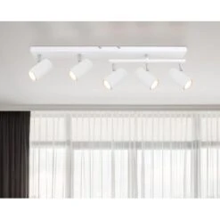 Globo Strahler Robby 5-flammig Weiß 700 X 350 X 170 Mm