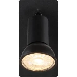 Globo Strahler Drew 1-flammig Schwarz Matt 60 X 120 Mm -Angebote Licht Welt Store 9007371430772 3749 S 03