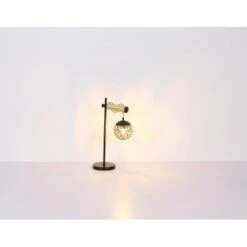 Globo Wandlampe Fitz 1-flammig Schwarz Matt-Gold Rauchfarben 150 X 360 Mm -Angebote Licht Welt Store 9007371430864 3749 S 05