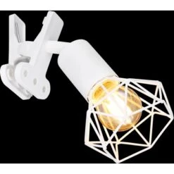 Globo Klemmstrahler Xara I 1-flammig Weiß Matt 170 X 92 X 180 Mm -Angebote Licht Welt Store 9007371432103 3749 S 02