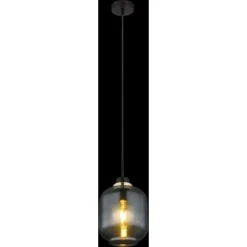 Globo Pendelleuchte 1-flammig Schwarz Matt-Bronze Rauchfarben 180 X 1200 Mm -Angebote Licht Welt Store 9007371432127 3749 S 02