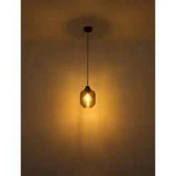 Globo Pendelleuchte 1-flammig Schwarz Matt-Bronze Rauchfarben 180 X 1200 Mm -Angebote Licht Welt Store 9007371432127 3749 S 04