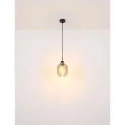 Globo Pendelleuchte 1-flammig Schwarz Matt-Bronze Rauchfarben 180 X 1200 Mm -Angebote Licht Welt Store 9007371432127 3749 S 05