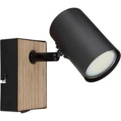 Globo Strahler Robby 1-flammig Schwarz Matt 70 X 100 Mm -Angebote Licht Welt Store 9007371432158 3749 S 02