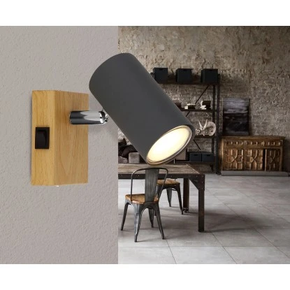 Globo Strahler Robby 1-flammig Graphit 70 X 100 Mm 1 Globo Strahler Robby 1-flammig Graphit 70 X 100 Mm