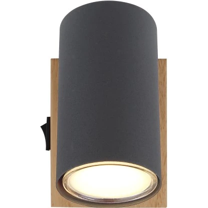 Globo Strahler Robby 1-flammig Graphit 70 X 100 Mm 4 Globo Strahler Robby 1-flammig Graphit 70 X 100 Mm – Bild 4