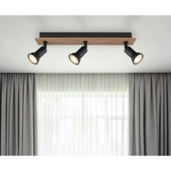 Globo Strahler Drew 3-flammig Dunkelbraun 400 X 60 X 90 Mm