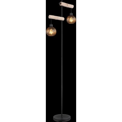 Globo Stehlampe Paulo 2-flammig Schwarz Matt 480 X 250 X 1680 Mm 3 Globo Stehlampe Paulo 2-flammig Schwarz Matt 480 X 250 X 1680 Mm – Bild 3