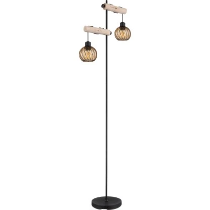 Globo Stehlampe Paulo 2-flammig Schwarz Matt 480 X 250 X 1680 Mm 4 Globo Stehlampe Paulo 2-flammig Schwarz Matt 480 X 250 X 1680 Mm – Bild 4
