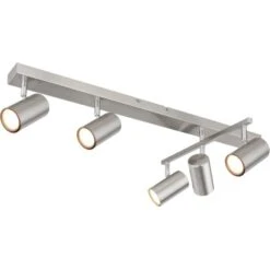 Globo Strahler Robby 5-flammig Nickel Matt 700 X 350 X 170 Mm -Angebote Licht Welt Store 9007371436576 3749 S 05