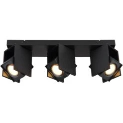 Globo Strahler Rory 3-flammig Schwarz Matt 434 X 84 X 157 Mm -Angebote Licht Welt Store 9007371436804 3749 S 03