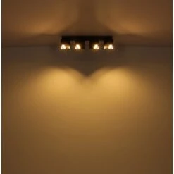 Globo Strahler Rory 3-flammig Schwarz Matt 434 X 84 X 157 Mm -Angebote Licht Welt Store 9007371436804 3749 S 05