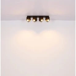 Globo Strahler Rory 3-flammig Schwarz Matt 434 X 84 X 157 Mm -Angebote Licht Welt Store 9007371436804 3749 S 06