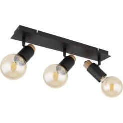 Globo Strahler Matti 3-flammig Schwarz Matt 485 X 80 X 145 Mm -Angebote Licht Welt Store 9007371436873 3749 S 03