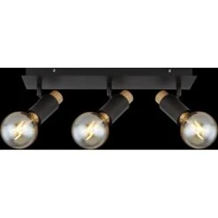 Globo Strahler Matti 3-flammig Schwarz Matt 485 X 80 X 145 Mm -Angebote Licht Welt Store 9007371436873 3749 S 05