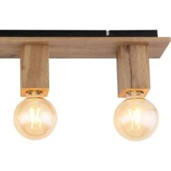 Globo Deckenleuchte Erna 4-flammig Schwarz Matt 800 X 100 X 135 Mm -Angebote Licht Welt Store 9007371439133 3749 CU 01