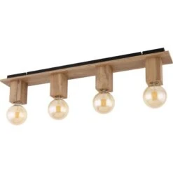 Globo Deckenleuchte Erna 4-flammig Schwarz Matt 800 X 100 X 135 Mm -Angebote Licht Welt Store 9007371439133 3749 S 03