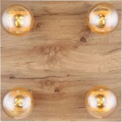 Globo Deckenleuchte Erna 4-flammig Schwarz Matt 800 X 100 X 135 Mm -Angebote Licht Welt Store 9007371439133 3749 S 06