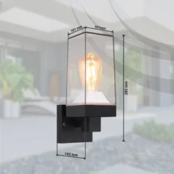 Globo Außenleuchte Gabba 1-flammig 110 X 290 Mm -Angebote Licht Welt Store 9007371439317 3749 S 09