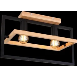 Globo Deckenleuchte Erica 2-flammig Dunkelbraun 460 X 210 X 280 Mm 14 Globo Deckenleuchte Erica 2-flammig Dunkelbraun 460 X 210 X 280 Mm -Angebote Licht Welt Store 9007371439713 3749 S 02