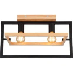 Globo Deckenleuchte Erica 2-flammig Dunkelbraun 460 X 210 X 280 Mm 13 Globo Deckenleuchte Erica 2-flammig Dunkelbraun 460 X 210 X 280 Mm -Angebote Licht Welt Store 9007371439713 3749 S 04