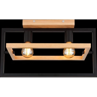 Globo Deckenleuchte Erica 2-flammig Dunkelbraun 460 X 210 X 280 Mm 6 Globo Deckenleuchte Erica 2-flammig Dunkelbraun 460 X 210 X 280 Mm – Bild 6