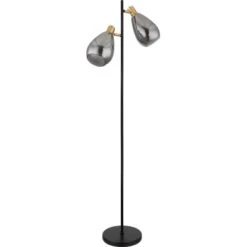 Globo Stehlampe Fanni 2-flammig Schwarz Matt-Rauchfarben 340 X 250 X 1600 Mm 11 Globo Stehlampe Fanni 2-flammig Schwarz Matt-Rauchfarben 340 X 250 X 1600 Mm -Angebote Licht Welt Store 9007371439799 3749 S 02