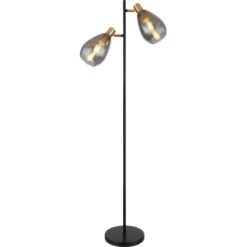 Globo Stehlampe Fanni 2-flammig Schwarz Matt-Rauchfarben 340 X 250 X 1600 Mm 12 Globo Stehlampe Fanni 2-flammig Schwarz Matt-Rauchfarben 340 X 250 X 1600 Mm -Angebote Licht Welt Store 9007371439799 3749 S 03