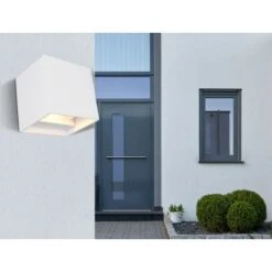 Globo LED-Außenleuchte Veronika 1-flammig Weiß 100 X 100 Mm