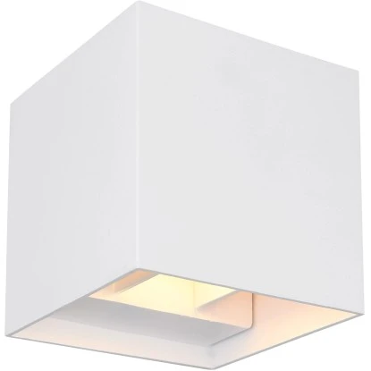 Globo LED-Außenleuchte Veronika 1-flammig Weiß 100 X 100 Mm 2 Globo LED-Außenleuchte Veronika 1-flammig Weiß 100 X 100 Mm – Bild 2