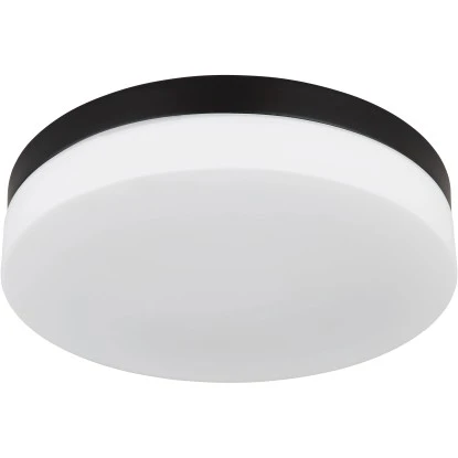 Globo Außenleuchte 3-flammig Schwarz Matt Ø 30 Cm X 6,5 Cm 1 Globo Außenleuchte 3-flammig Schwarz Matt Ø 30 Cm X 6,5 Cm