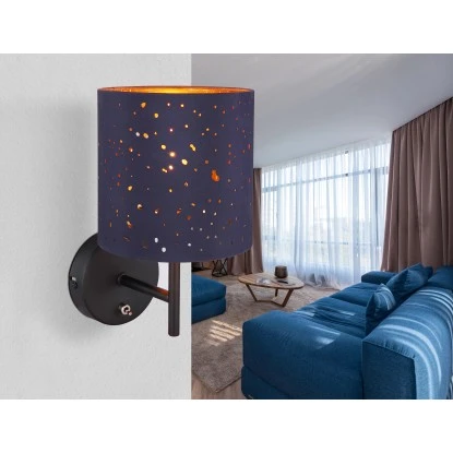 Globo Wandlampe 1-flammig Schwarz Matt 150 X 260 Mm 1 Globo Wandlampe 1-flammig Schwarz Matt 150 X 260 Mm