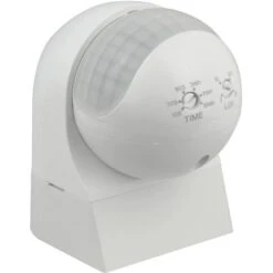 Infrarot-Feuchtraum-Bewegungsmelder Eco Basic IP44 Erfassungswinkel 180° Weiß