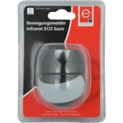 Infrarot-Feuchtraum-Bewegungsmelder Eco Basic IP44 Erfassungswinkel 180° Schwarz -Angebote Licht Welt Store 9008954861433 3696 3