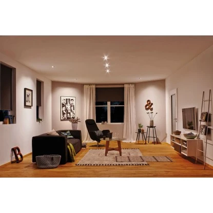 Paulmann LED-Einbaustrahler Base Coin Schwenkbar 3 X 5 W GU10 1 Paulmann LED-Einbaustrahler Base Coin Schwenkbar 3 X 5 W GU10