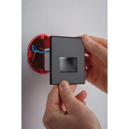 Paulmann LED-Wandeinbauleuchte EBL Set Edge 1 X 1,1 W Eckig 230 V Schwarz Matt 3 Paulmann LED-Wandeinbauleuchte EBL Set Edge 1 X 1,1 W Eckig 230 V Schwarz Matt – Bild 3