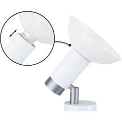 Paulmann Tisch-/Wandleuchte Runa GU10 Max. 20 W Aus Metall Weiß-Grau -Angebote Licht Welt Store 935592 2425 6