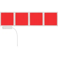 Wofi LED-Lichtkacheln Basis-Set 4er Mit RGB Farbwechsel -Angebote Licht Welt Store 9530817 06