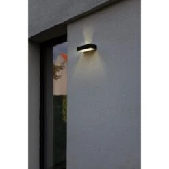 Lutec LED-Solar-Wandleuchte Fadi Connect 800 Lm 4,3 X 18 X 10,5 Cm Schwarz -Angebote Licht Welt Store 956156 3746 1a