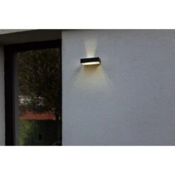 Lutec LED-Solar-Wandleuchte Fadi Connect 800 Lm 4,3 X 18 X 10,5 Cm Schwarz -Angebote Licht Welt Store 956156 3746 3