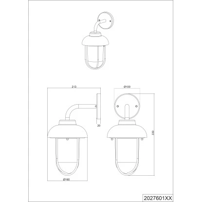 Trio Außenwandleuchte Duero Rostfarbig 2 Trio Außenwandleuchte Duero Rostfarbig – Bild 2
