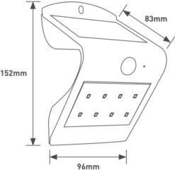 LED Solar Außenleuchte Butterfly Mit Sensor 1,5 W 220 Lm 6500 K Weiß -Angebote Licht Welt Store euchte aussen ws 200 lumen