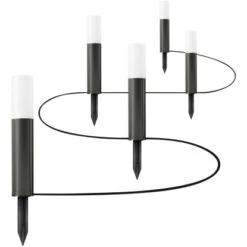 Osram LED-Gartenleuchte Pole Mini Grau